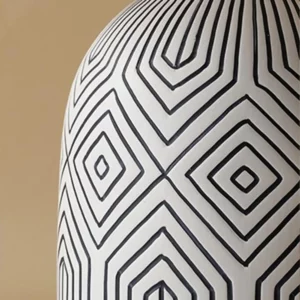 Wabi-sabi Table Lamp, Bedhead and Bedroom Decorative Light Fixture, Villa Retro Living Room Decoration Ceramic Table Lamp - Image 5