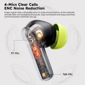 Sansui W23 ANC Bluetooth 5.4 Earbuds -35dB Noise Cancelling 360° Spatial Sound 27H Playtime Earphones with 4-Mic ENC HD Calls - Image 6