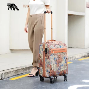 New 18 inch travel luggage with handbag fashion female male carry-ons lightweight high appearance trolley suitcase student box - Image 5