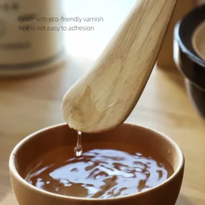 SHIMOYAMA Natural Wood Rice Spoon Non-stick Cooking Rice Shovel Kitchen Utensils Tableware Tools for Rice Potato Salads Supplies - Image 3