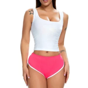 Summer Women's Casual Yoga Shorts Sports Fitness Workout Stretch Short Pants Female Middle Waist Home Shorts - Image 7