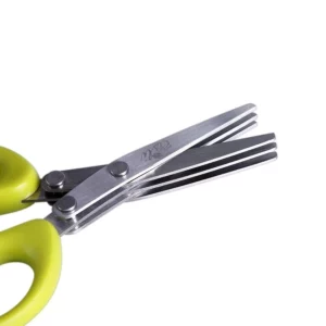1PC Multi-Functional Stainless Steel 3/5 Layer Kitchen Scissors Pepper Shredded Chopped Scallion Cutter Laver Cut Cooking Tool - Image 3
