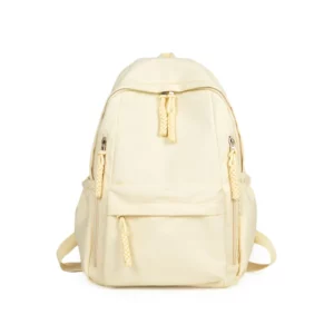 Solid Color Large Capacity Twist Rope Zipper Simple School Bag Backpack 2024 Hot Sale Bags for Girls and Boys Mochilas Escolares - Image 6
