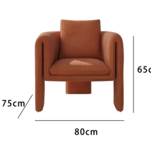 MOMO Italian Living Room Single Leisure Chair Chief Designer Sofa Chair Light Luxury Modern Balcony Chair Negotiation Chair - Image 5