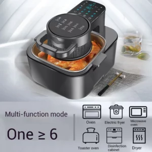 9L Multi functional Home Smart Air Fryer with Large Capacity Touch Screen Reservation Non stick Inner Perspective Oven - Image 4