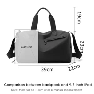 Zipper Large Capacity Oxford Travel Bags Solid Fitness Bags Thickened Fabric High Capacity Waterproof Luggage Sports Bags - Image 6