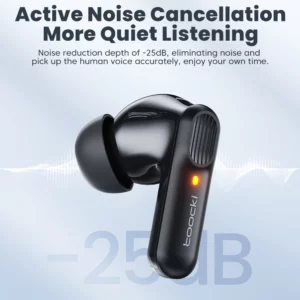 Toocki Bluetooth 5.4 ANC Wireless Earphones IPX4 Waterproof 65dB Noise Cancellation 13mm Dynamic HIFI ENC Headphone with Mic - Image 2