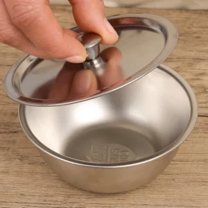 Stainless Steel Steamed Egg Bowl Ramen Rice Fruit Salad Stew Bowls with Lids Soup Cup Food Container Kitchen Tableware Supplies - Image 4