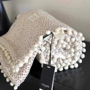Fleece Blanket Light Luxury Ins Crepe Cotton Multi-functional Small Blanket Office Nap Blanket Shawl Cover Blanket - Image 3