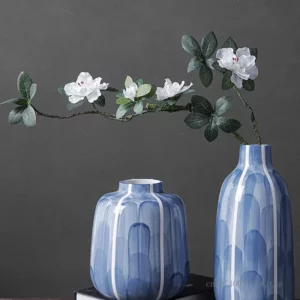 Chinese Style Creative Ceramic Vase, Blue and Green Vases, Decoration for Home, Living Room, Bedroom, Study, Office, New, 1Pc - Image 3