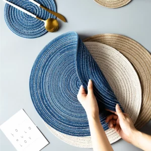 1pc Table Placemats for Table Mat Ramie Insulation Pad Placemats Linen Non Slip Table Mats Home Decoration Pad Coaster - Image 5
