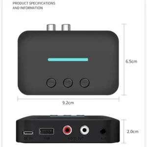 USB Bluetooth 5.3 Audio Receiver Adapter Wireless Stereo Music 3.5mm AUX R/L RCA Support U-Disk Playback For Desktop Speaker Amp - Image 6
