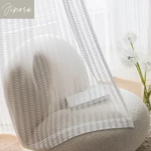 Jacquard Luxury Curtains for Living Dining Room Bedroom American Modern High Quality Blackout Lace Window Curtain Tulle Custom - Image 5
