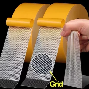Super Thin Strong Fixation Double Sided Adhesive Tape Heavy Duty Translucent Mesh Waterproof Traceless Powerful Grid Carpet Tape - Image 2