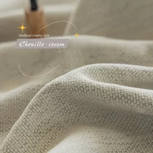 New Chinese Style Jacquard Chenille Thickened Blackout Retro Cotton and Linen Curtains for Living Dining Room Bedroom Custom - Image 2