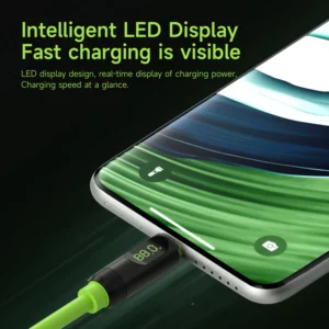Hagibis USB C Fast Charger Cable With LED Display PD 240W 40Gbps Video Cord Compatible with Thunderbolt 4/3 For iPhone 16 Laptop - Image 2