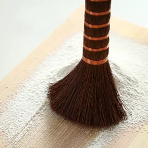 SHIMOYAMA Natural Pot Brush Coconut Brown Long Handle Non-stick Oil Washing Pan Brushs Kitchen Hang Type Wok Dish Cleaning Brush - Image 4