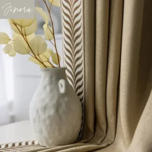 Jacquard Luxury Curtains for Living Dining Room Bedroom American Modern High Quality Blackout Lace Window Curtain Tulle Custom - Image 2