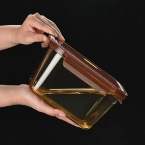 Glass Preservation Box with Lid, Refrigerator, specific Sealed Box with Large Capacity, Pickled Vegetable Storage BOX - Image 6