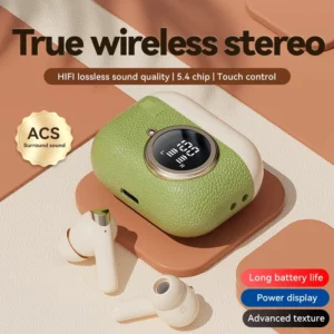 Retro True Wireless Headphones Ultra Long Life Noise Cancelling Bluetooth 5.3 In-ear Sports Headphones With Touch Control 2025 - Image 2
