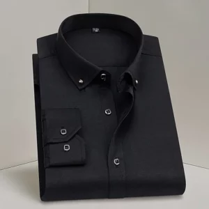 39-44 men's long sleeved shirt, business dress, leisure, professional decoration, new style work clothes, versatile men's shirt - Image 3