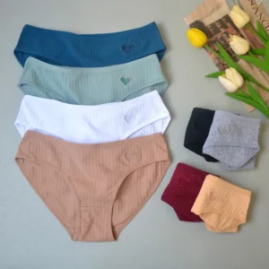 3pcs Women Panties Sexy Underwear Student Cute Mid-Waisted Briefs Female Ventilation Soft Cotton Women's Underpants - Image 5