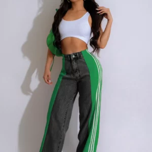 Wide Leg Jeans Cargo Pants Sexy Women High Waist Elegant Streetwear Denim Casual Straight Trousers - Image 3