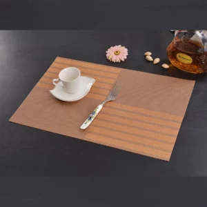1 /4PCS Fashion PVC Dining Table Placemat Dinner Plate and Tableware Pad Waterproof Slip-resistant Heat Insulation Washable Mat - Image 4