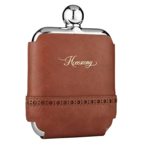6 OZ Stainless Steel Hip Flask With Leather Covers Pocket Hidden Liquor Whiskey Alcohol Flask Gift For Father Boy Friend - Image 4