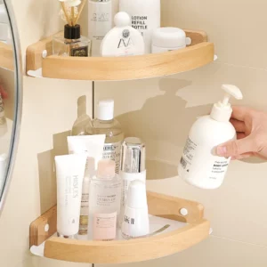 shower corner organizer storage,Bathroom Storage Shelves, bathroom corner Rack on wall,no drill bath shelf,household items - Image 3