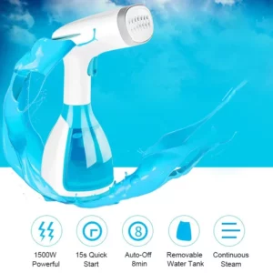 Quick-Heat Hand Garment Iron Steamer for Clothes 1500W Powerful 280ml Portable Fabric Steamer Travelling Home Steam Generator - Image 4