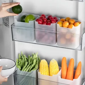 1/5PCS Refrigerator Storage Boxes Food Fresh Organizer Cold Storage Crisper Fruit Spice Food Container Boxes Home Kitchen Boxes - Image 2