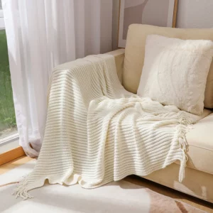 Textile City Nordic Throw Blanket Knitted Sofa Cover Office Nap Air Conditioner Blanket Bohemian Hotel Decor Bedspread Towel - Image 2