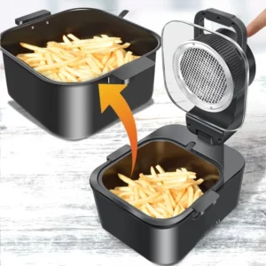 9L Multi functional Home Smart Air Fryer with Large Capacity Touch Screen Reservation Non stick Inner Perspective Oven - Image 5