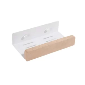 Bathroom Storage Shelves,Wooden bathroom Rack Wall-Mounted Punch-Free, Seasoning Board shower Storage Rack,bath shelf organizer - Image 4