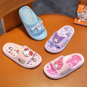 Sanrio Hello Kitty Summer Slippers Cute Kuromi Cinnamoroll Home Indoor Bathroom Anti-Slip Slippers Cartoon Outdoor Sandals Gifts - Image 2