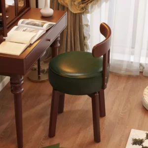 Bedroom Dressing Chair Solid Wood Cloakroom Makeup Chair Study Desk Study Chairs Computer Chair Entrance Shoe Benchs - Image 3