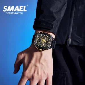 SMAEL 8109 New Men's Watch Multifunctional Sports 50M Waterproof Dual Display LED Night Light Leisure Student Electronic Watch - Image 6