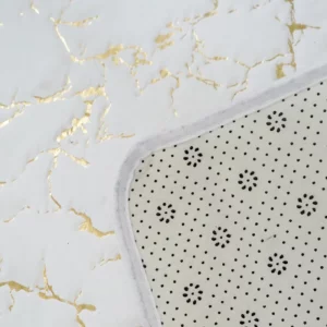 Bath Mat Modern Living Room Area Small Rug Washable Bedroom doormat Bathroom Rectangle Non Slip Toilet Floor Faux Mat - Image 4