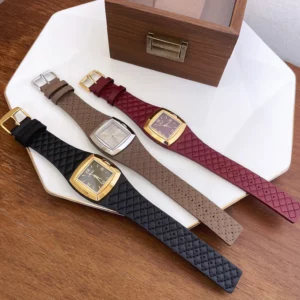 Vintage women's watch quartz genuine leather strap light luxury personalized bold wristwatch - Image 3