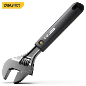 Deli Household Tools High Carbon Steel Adjustable Wrench Multifunctional Electrician Repair Lightweight Portable Hand Tools - Image 6
