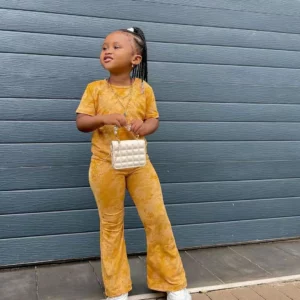 Girls' Clothes Set Children Short Sleeved Fared Pants 2-Piece Set Baby Casual Wear Printing Kids Girl's Clothes 3 4 5 6 7 8 Year - Image 6