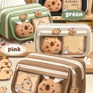 Cute Fabric Pencil Case Kawaii Large Capacity Animal Zipper Kids Bag Children'S Boys' Pen Pouch Girl School Case Supplies - Image 3