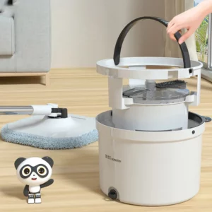 2023 New Cleaning and sewage separation household high-end hand-free automatic rotating mop absorbent floor cleaning flat moppin - Image 2