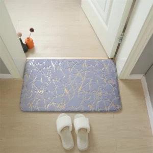Bath Mat Modern Living Room Area Small Rug Washable Bedroom doormat Bathroom Rectangle Non Slip Toilet Floor Faux Mat - Image 5