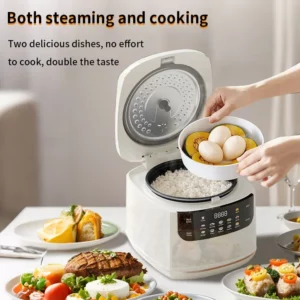 MultiCooker Electric Rice Cooker 110V 220V Non-Stick Pot 1-3 People Mini Cooking Machine Steamed Smart Rice Cooker Kitchen 2L - Image 5