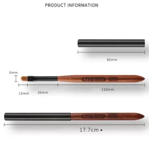 Gradient Nail Art Brush Acrylic Nail Ombre Pen DIY UV Gel Brushes Painting Drawing Flowers Nails Brush Manicure Tools for Salon - Image 6