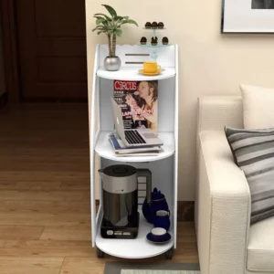 Movable Side Cabinet Coffee Table With Wheels Living Room Sofa Side Cabinet Side Table Bedroom Simple Storage Miscellaneous Rack - Image 2