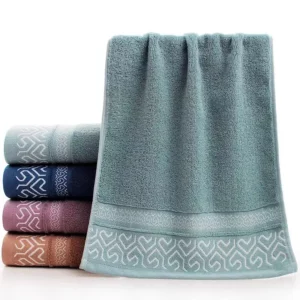 380g new pure cotton thick bath towel 70*140 soft absorbent no shedding color - Image 2