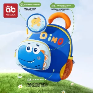 Toddler Backpack with Anti-lost Kids Backpack 3in1 Zero Wallet Pocket kindergarten knapsack for children traveling bag - Image 2